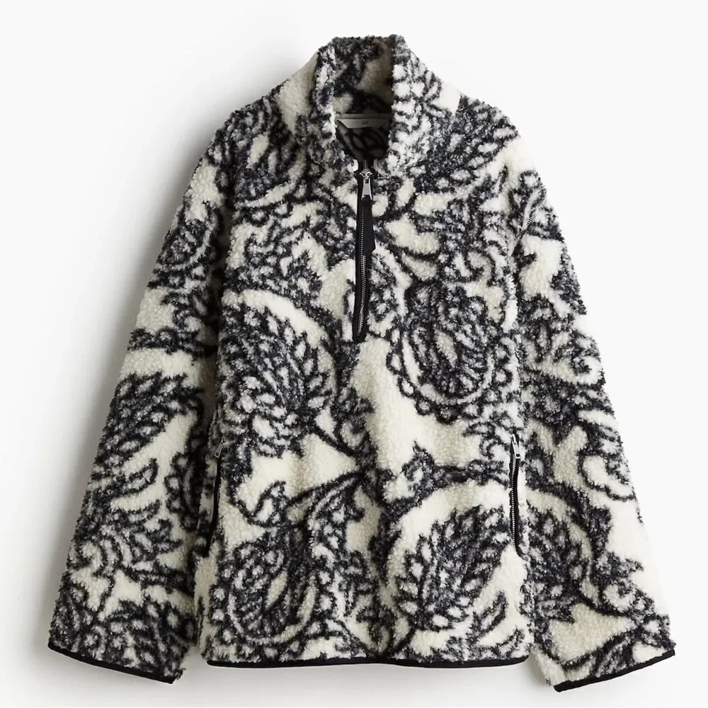 H&M Half-Zip Teddy Jacket